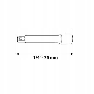 NEO PRZEDŁUŻKA 1/4" 75 MM 08-252
