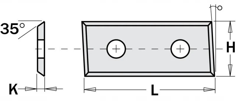 CMT PŁYTKA WYMIENNA DO FREZÓW NOŻE WYMIENNE HM 48,3X12X1,5MM 10SZT 483127
