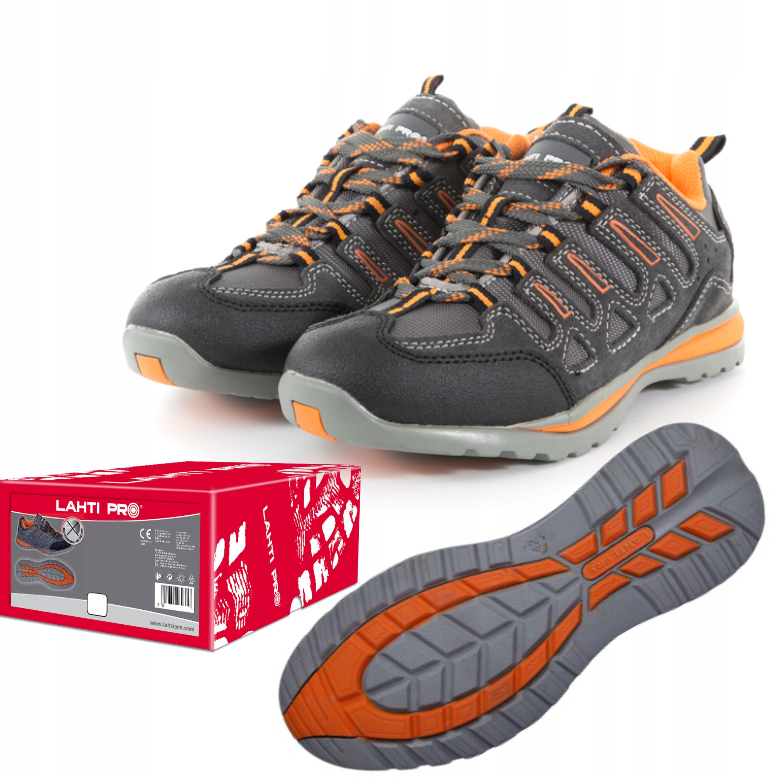 LAHTI PRO BUTY PÓŁBUTY ROBOCZE TRAMPKI BEZ PODNOSKA OB FO SRA CE r 43