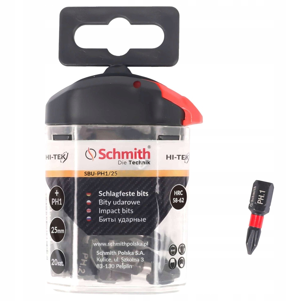 BITY UDAROWE PH2 25MM 20SZT. -LINIA HI-TEK SCHMITH