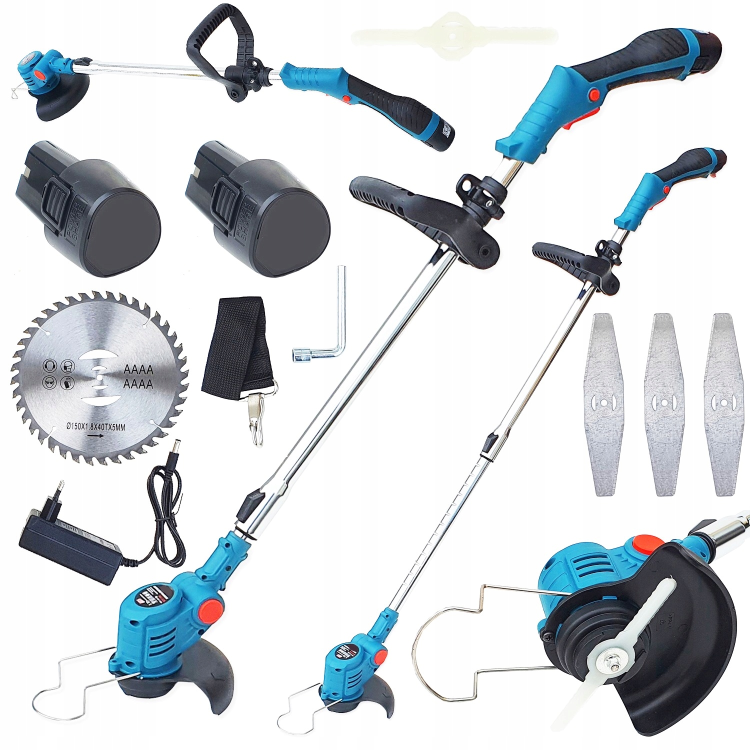 21V 2x2,2Ah AKU PODKASZARKA AKUMULATOROWA KOSA OGRODOWA WYKASZARKA DO TRAWY