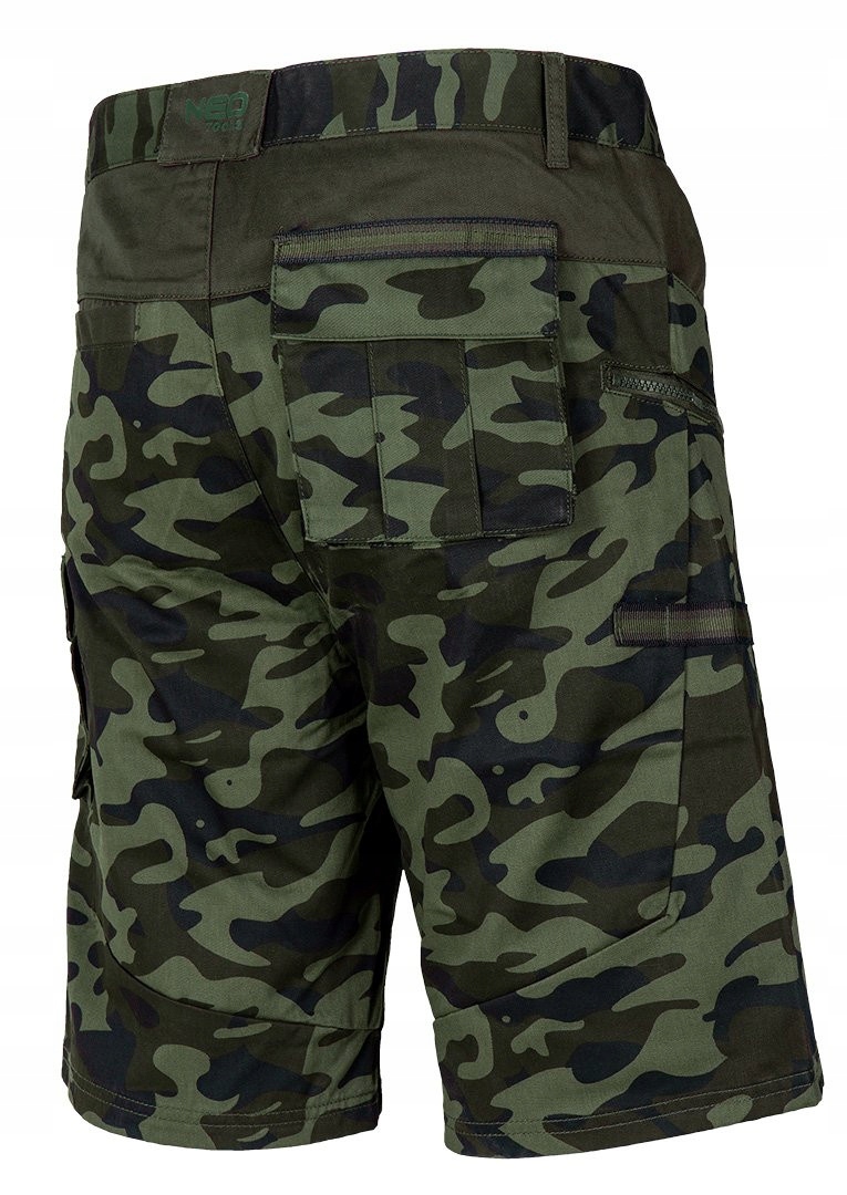 NEO KRÓTKIE SPODENKI ROBOCZE CAMO DO PASA KIESZENIE 81-271 ROZMIAR XXXL/58