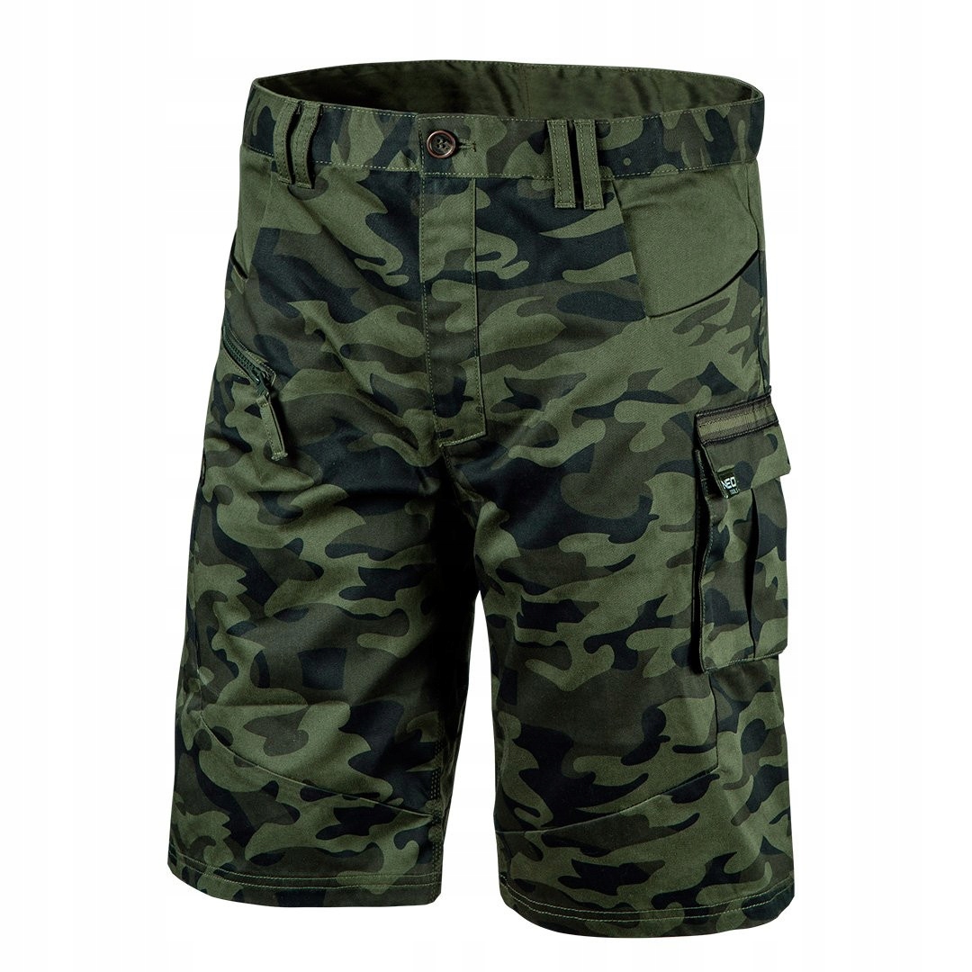 NEO KRÓTKIE SPODENKI ROBOCZE CAMO DO PASA KIESZENIE 81-271 ROZMIAR XXXL/58