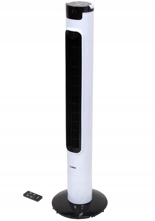 WENTYLATOR KOLUMNOWY LUND 95,5CM 50W WIATRAK PODŁOGOWY STOJĄCY LED +PILOT