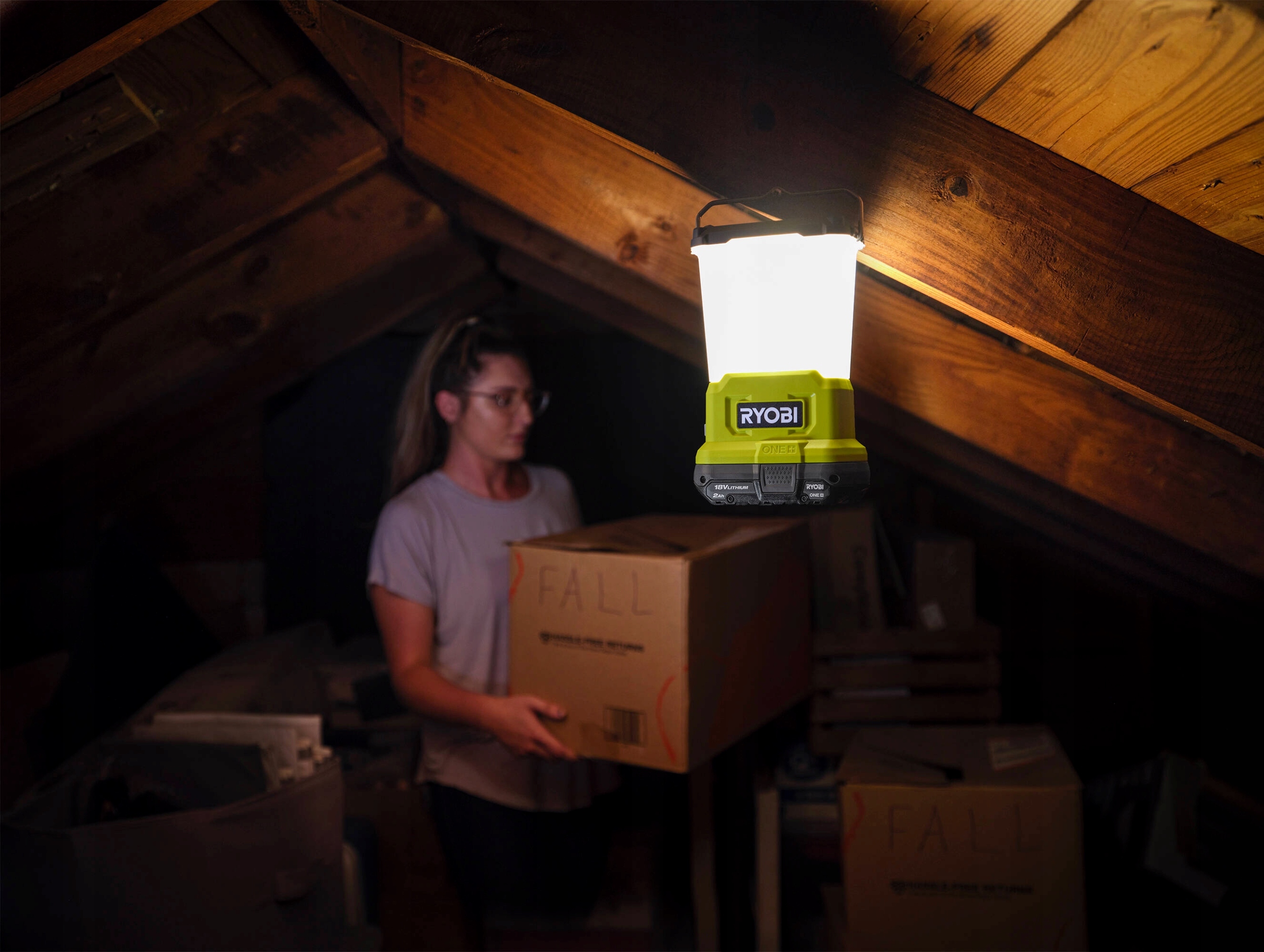 LAMPA LED BIWAKOWA LATARKA 850 Lm RYOBI RLL18 +2Ah