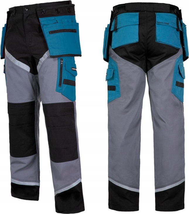 BLUZA + SPODNIE ROBOCZA, ODBLASKOWA, CE, LAHTI, L