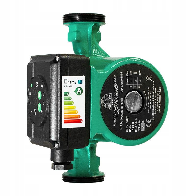 OMNIGENA ELEKTRONICZNA POMPA OBIEGOWA ENERGOOSZCZĘDNA OMEGA 2 25/4 130 AUTO