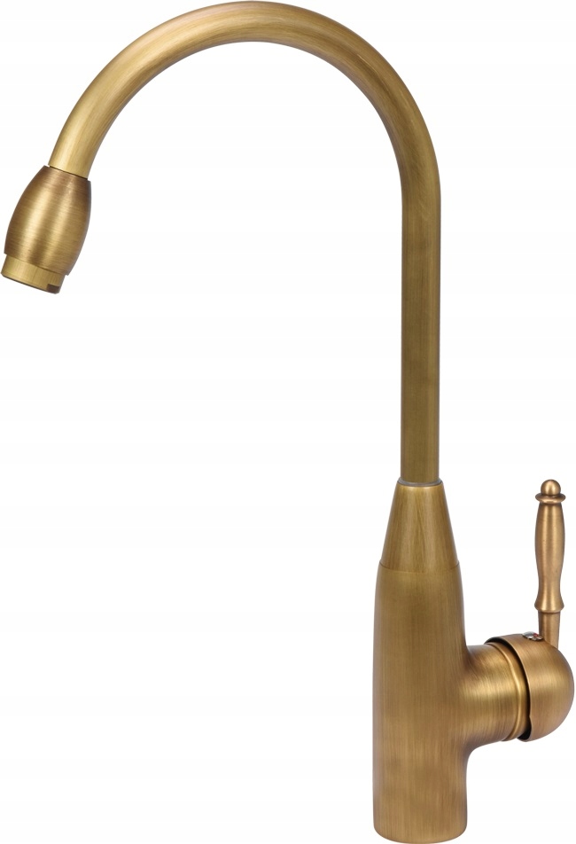 FALA BATERIA KUCHENNA STOJĄCA RETRO MOSIĄDZ BRONZE 1 KRAN CERAMICZNA 75830