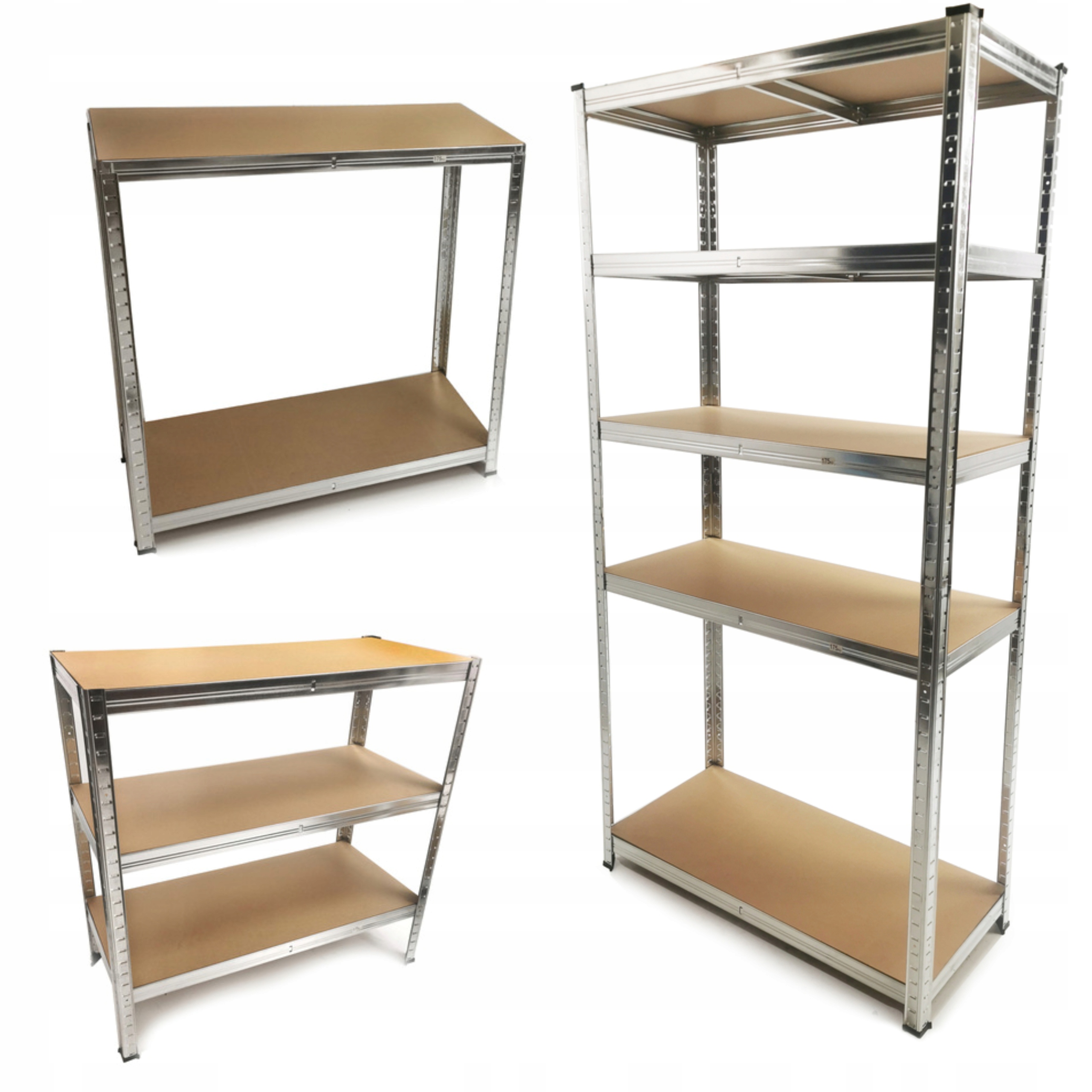 REGAŁ METALOWY MAGAZYNOWY WARSZTATOWY GARAŻOWY Z PÓŁKAMI 2W1 180x90x40