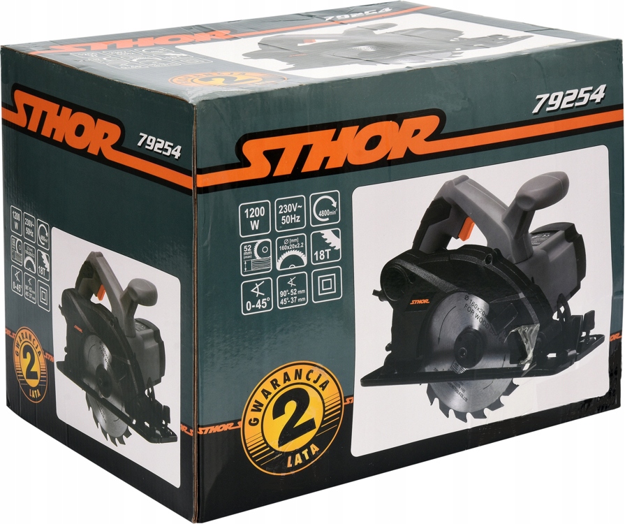 PIŁA PILARKA TARCZOWA 1200W 160 MM DO DREWNA MOCNA