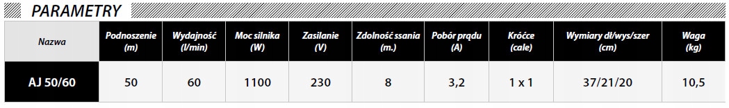 IBO POMPA SSACA AJ50/60 Z OSPRZĘTEM IBO JY1000 HYDROFOROWA 1100W HYDROFOR