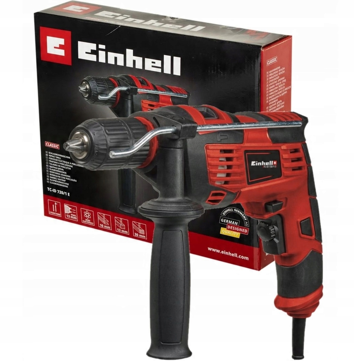 EINHELL WIERTARKA UDAROWA SIECIOWA TC-ID 720/1 E 4259848