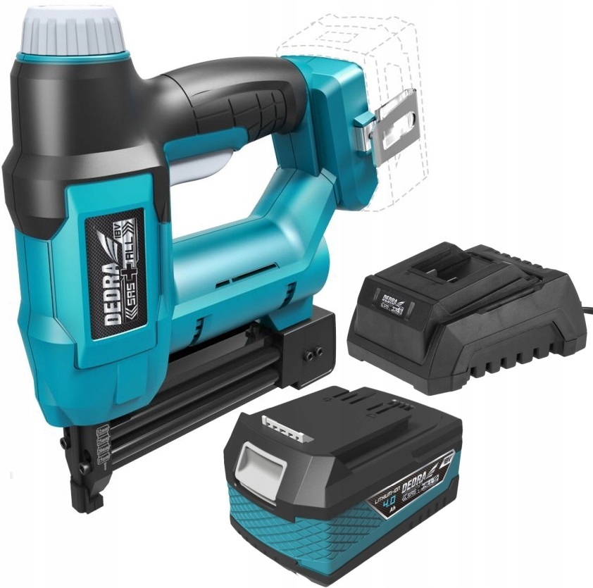 DEDRA ZSZYWACZ GWOŹDZIARKA AKUMULATOROWY 18V +4Ah