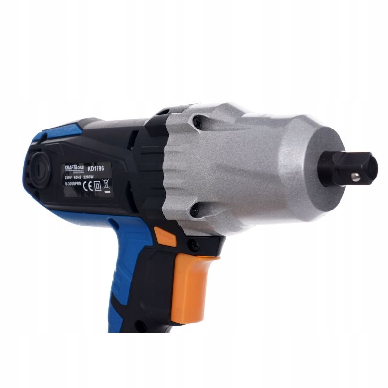 ELEKTRYCZNY KLUCZ UDAROWY 2200W 700Nm 1/2" DO KÓŁ WALIZNA + NASADKI KRAFT