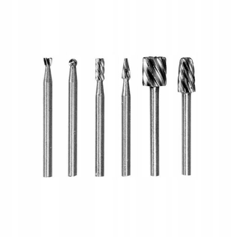 KRAFT&DELE FREZY TRZPIENIOWE HSS DO MINI SZLIFIEREK 3,2MM 6 SZTUK KD10057