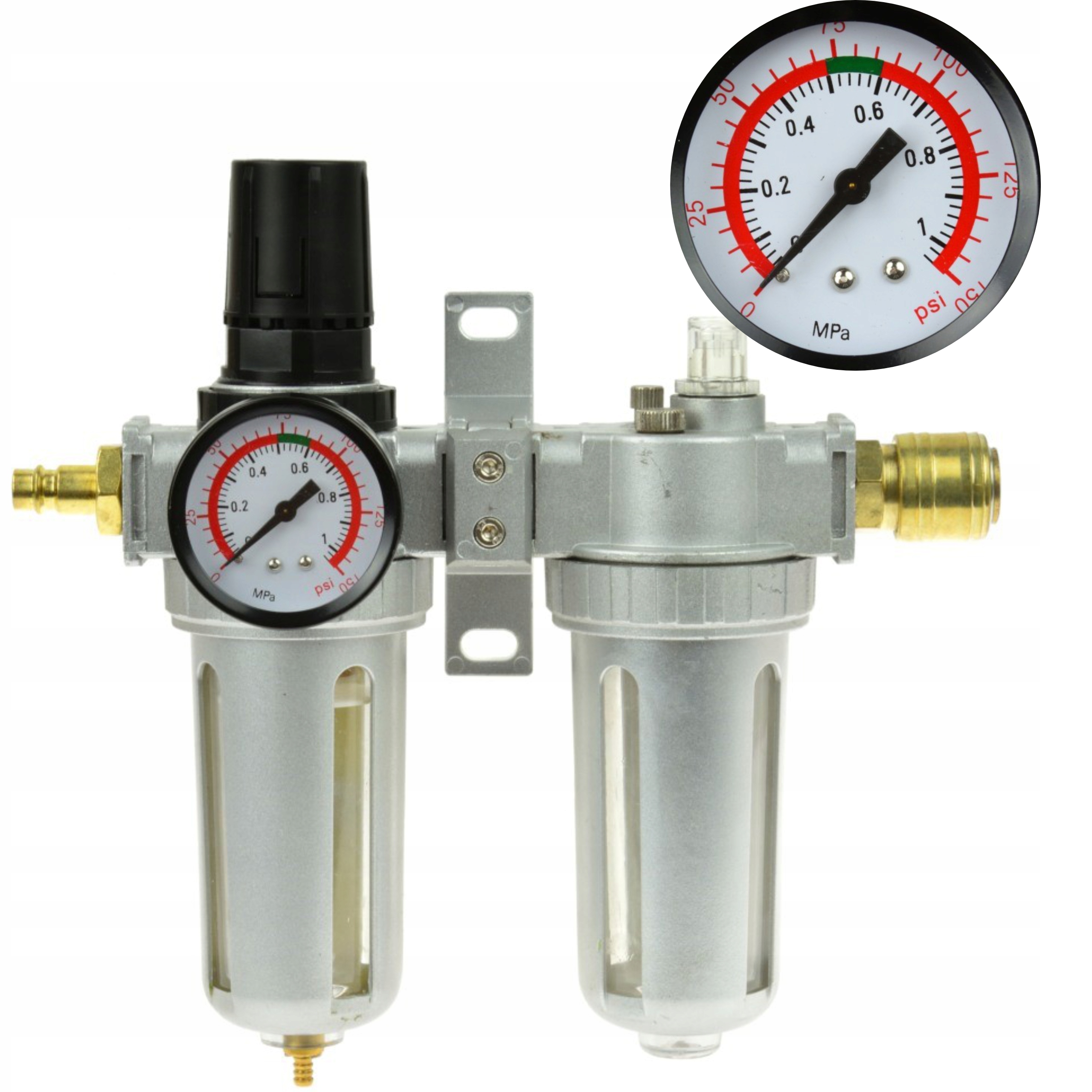 GEKO FILTR POWIETRZA, REDUKTOR, NAOLEJACZ, ODWADNIACZ 1/2" 2EL. G03161