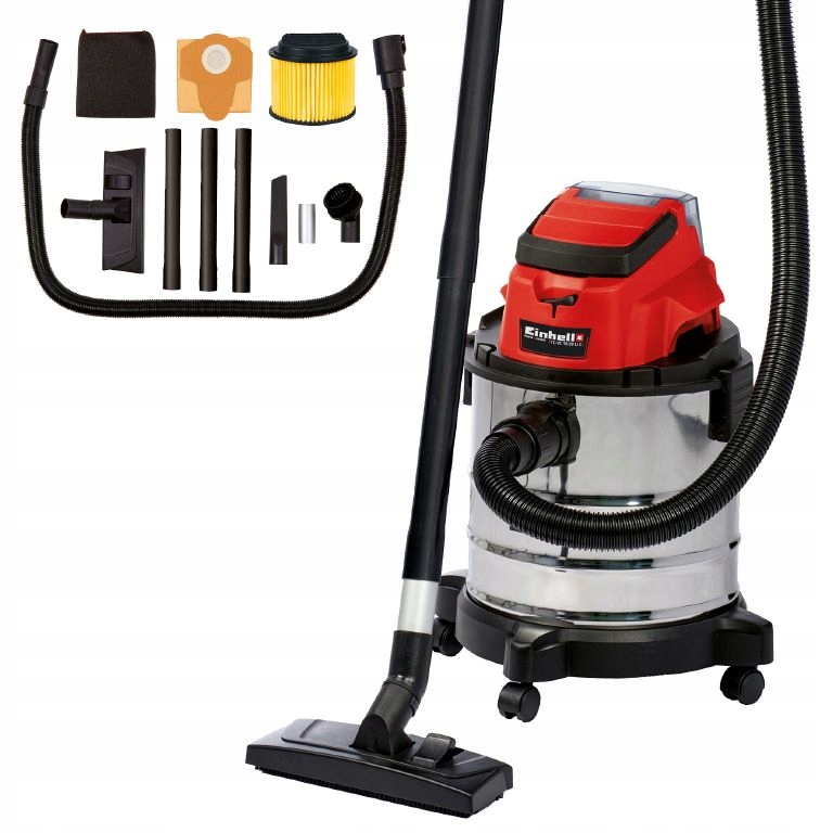 ODKURZACZ WARSZTATOWY 20L NA SUCHO MOKRO 18V TC-VC 18/20 Li S-Solo EINHELL