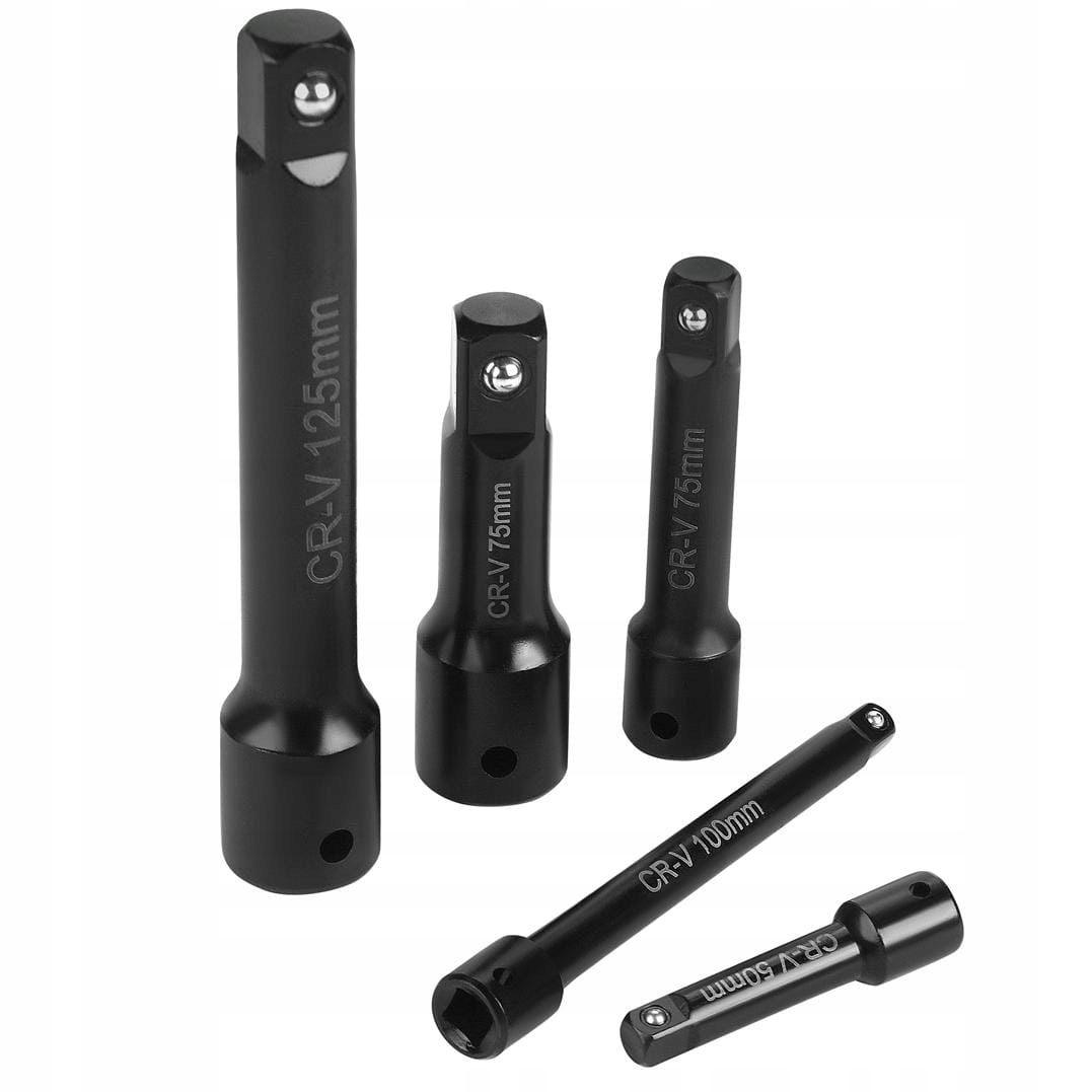 ZESTAW PRZEDŁUŻEK UDAROWYCH 9EL. 1/4" 3/8" 1/2" DO KLUCZY WKRĘTAREK KD12532