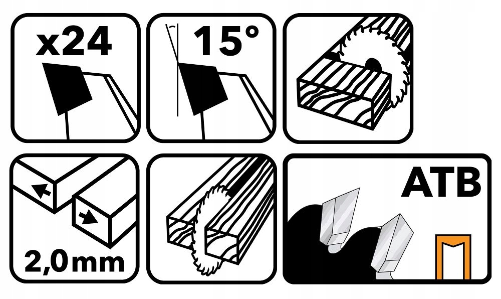 POWERMAT TARCZA WIDIOWA DO DREWNA 125x22.2 24z TDD-125X22.2X24Z