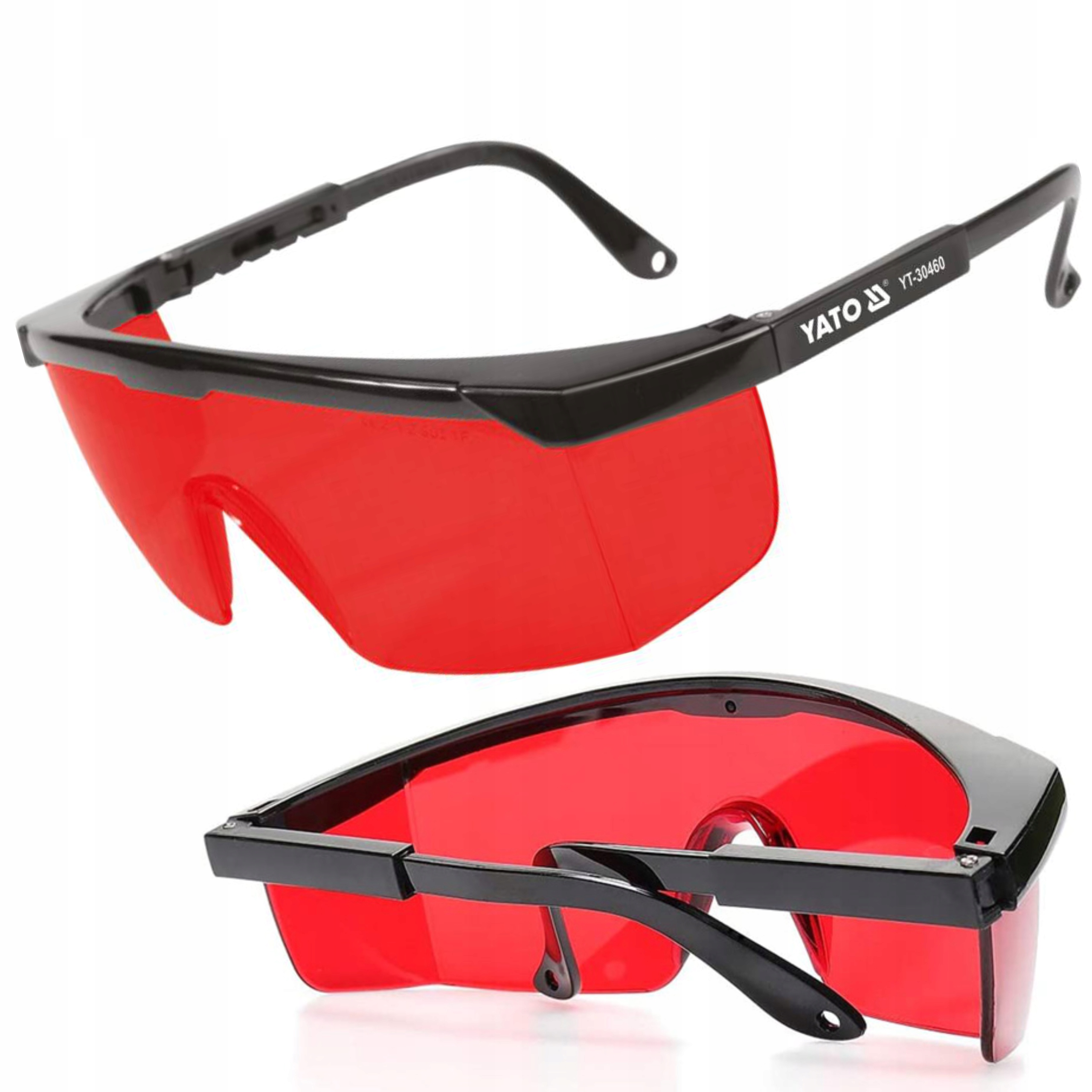 YATO OKULARY CZERWONE DO PRACY Z LASEREM CZERWONE LINII PVC/PC YT-30460