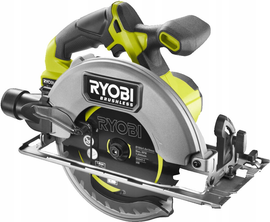 RYOBI PIŁA PIŁARKA TARCZOWA 184mm BEZSZCZOTKOWA AKUMULATOROWA 18V RCS18BL-0