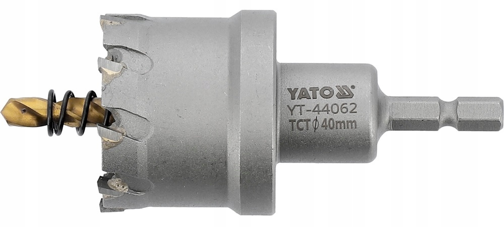 OTWORNICA DO METALU 40 MM Z WĘGLIKIEM SPIEKANYM YG10X KORONKA TCT YATO