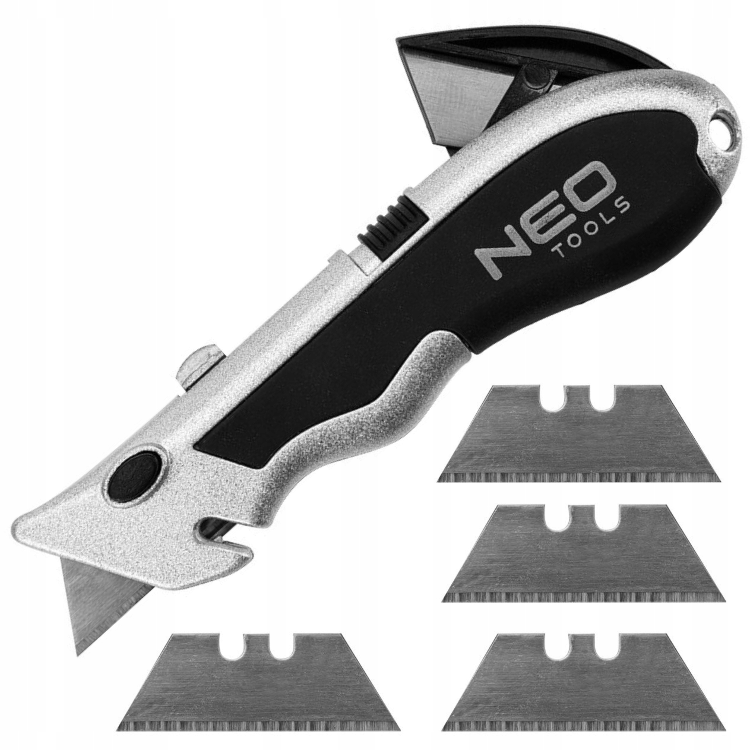 MINI NOŻYK KIESZONKOWY BRELOK 4 OSTRZA NÓŻ TRAPEZOWY DO KIESZENI NEO 63-703