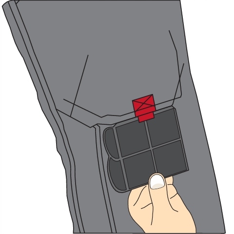 NAKOLANNIKI OCHRONNE GUMOWE WKŁADKI DO SPODNI ROBOCZYCH VOREL 74595