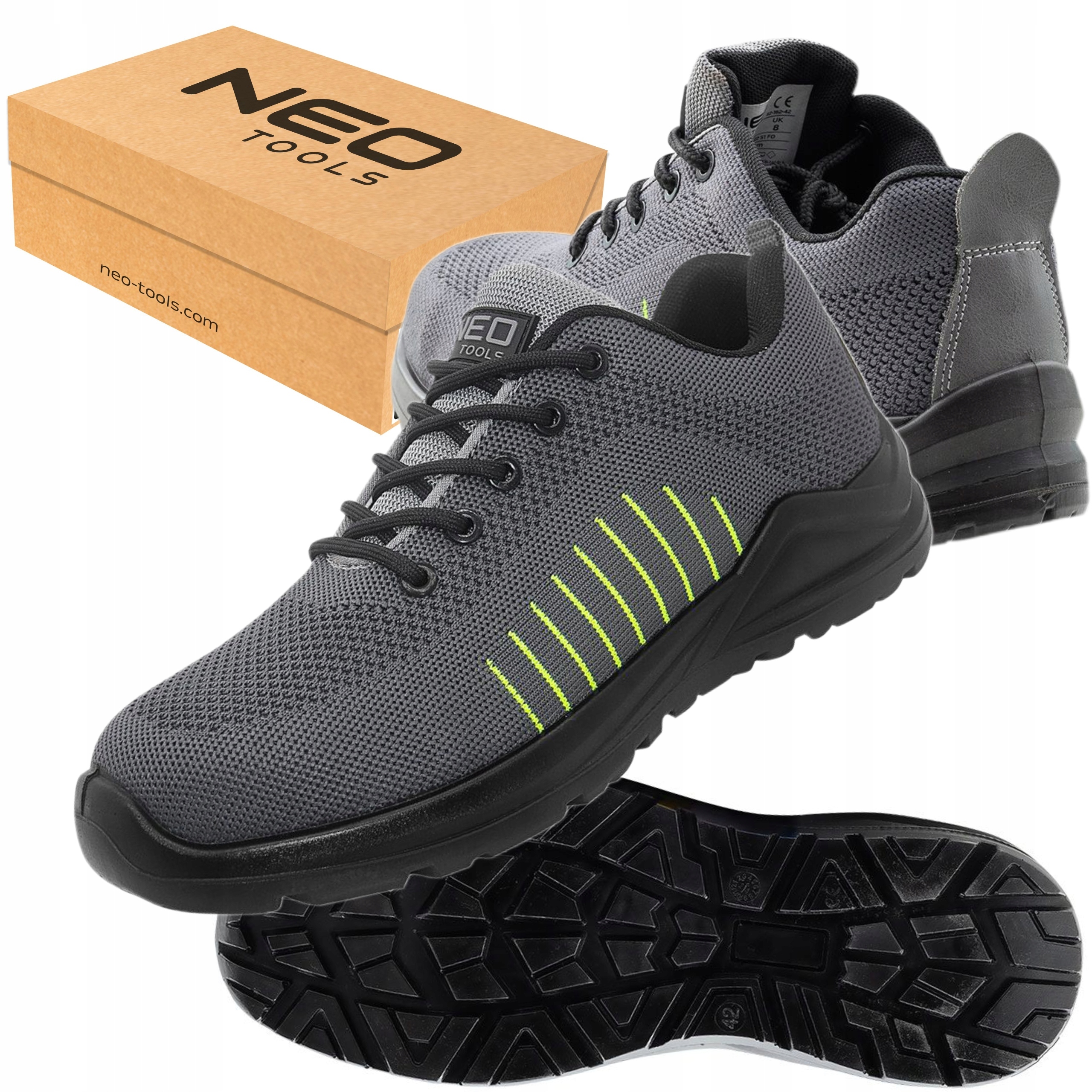 NEO PÓŁBUTY ROBOCZE S1 FO STALOWY PODNOSEK BUTY OBUWIE MĘSKIE BHP 82-162 39