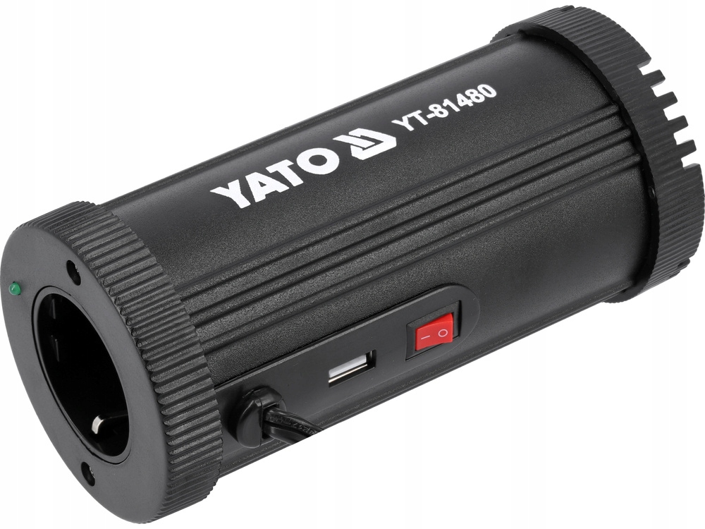 YATO SAMOCHODOWA PRZETWORNICA PRĄDU STAŁEGO NAPIĘCIA 12V/230V 150W ZASILACZ