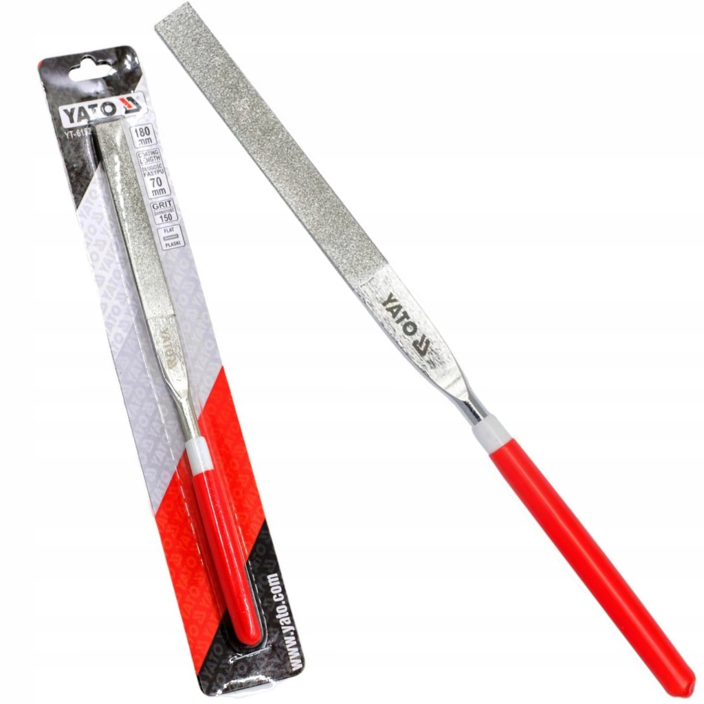 YATO PILNIK IGLAK DIAMENTOWY PŁASKI 180X70MM ZE STALI WĘGLOWEJ YT-6152