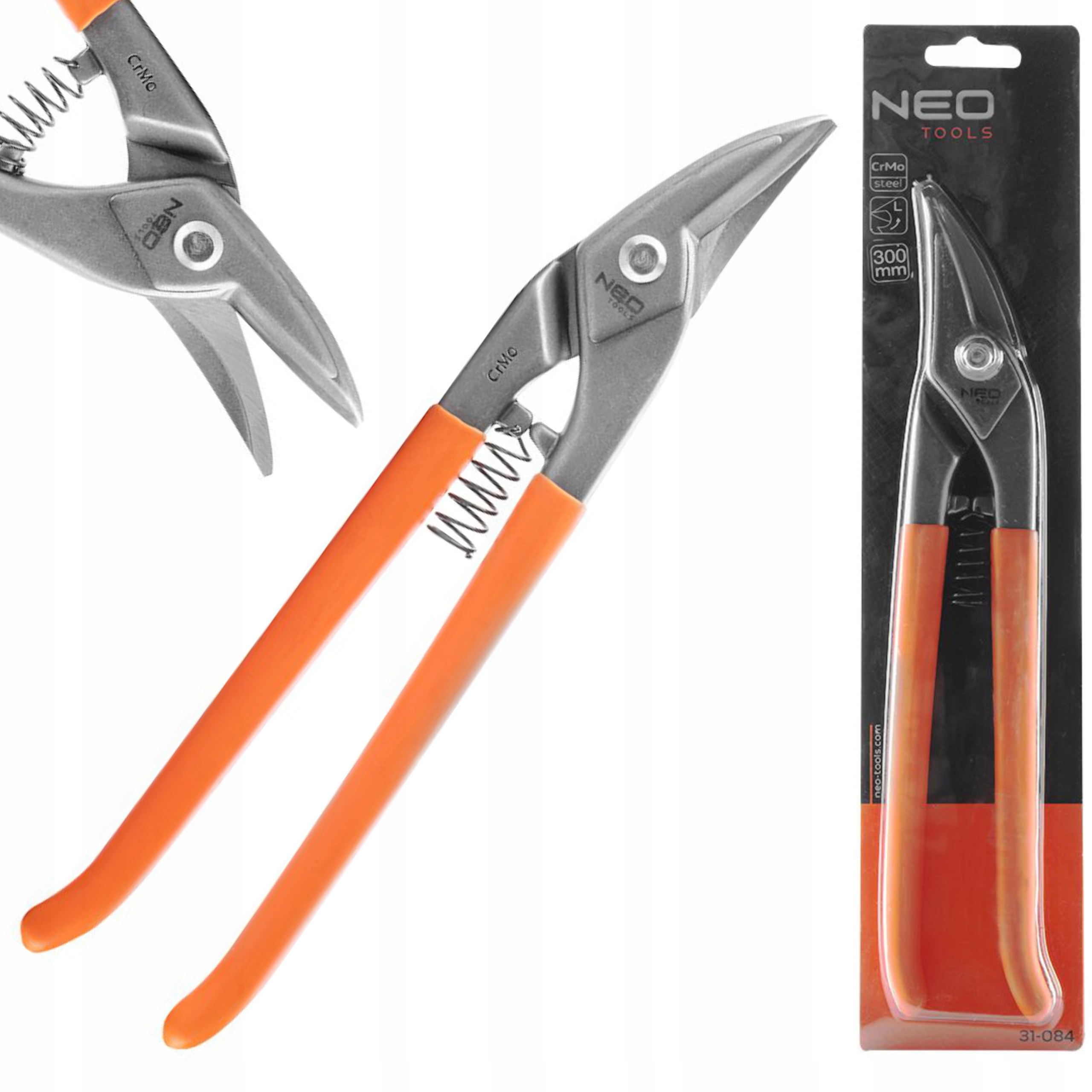 NEO TOOLS NOŻYCE DO BLACHY LEWE 280mm RĘCZNE DO CIĘCIA STAL CrMo 31-084