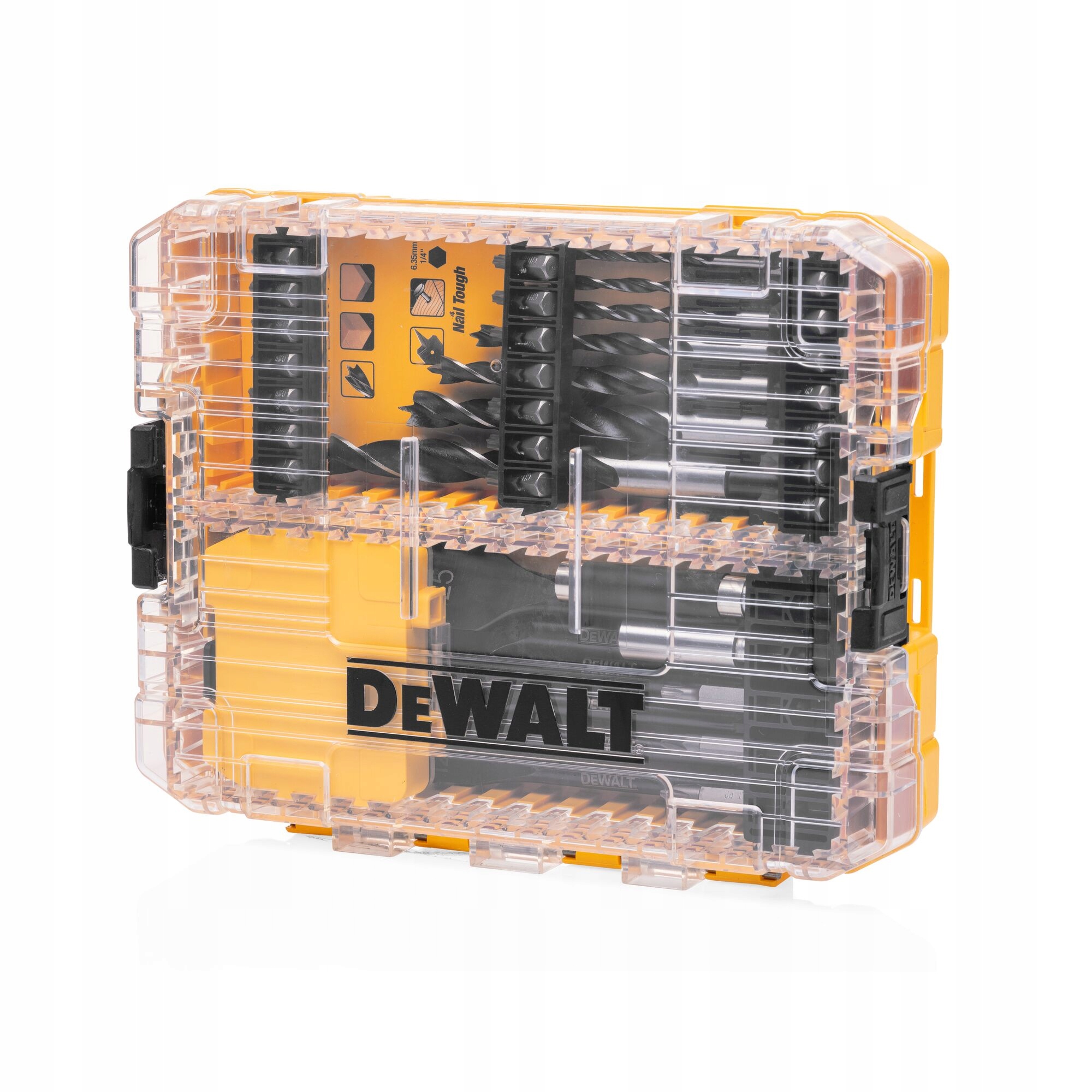 DeWALT ZESTAW 57 el DO WIERCENIA I WKRĘCANIA DO DREWNA BITY WIERTŁA DT70768