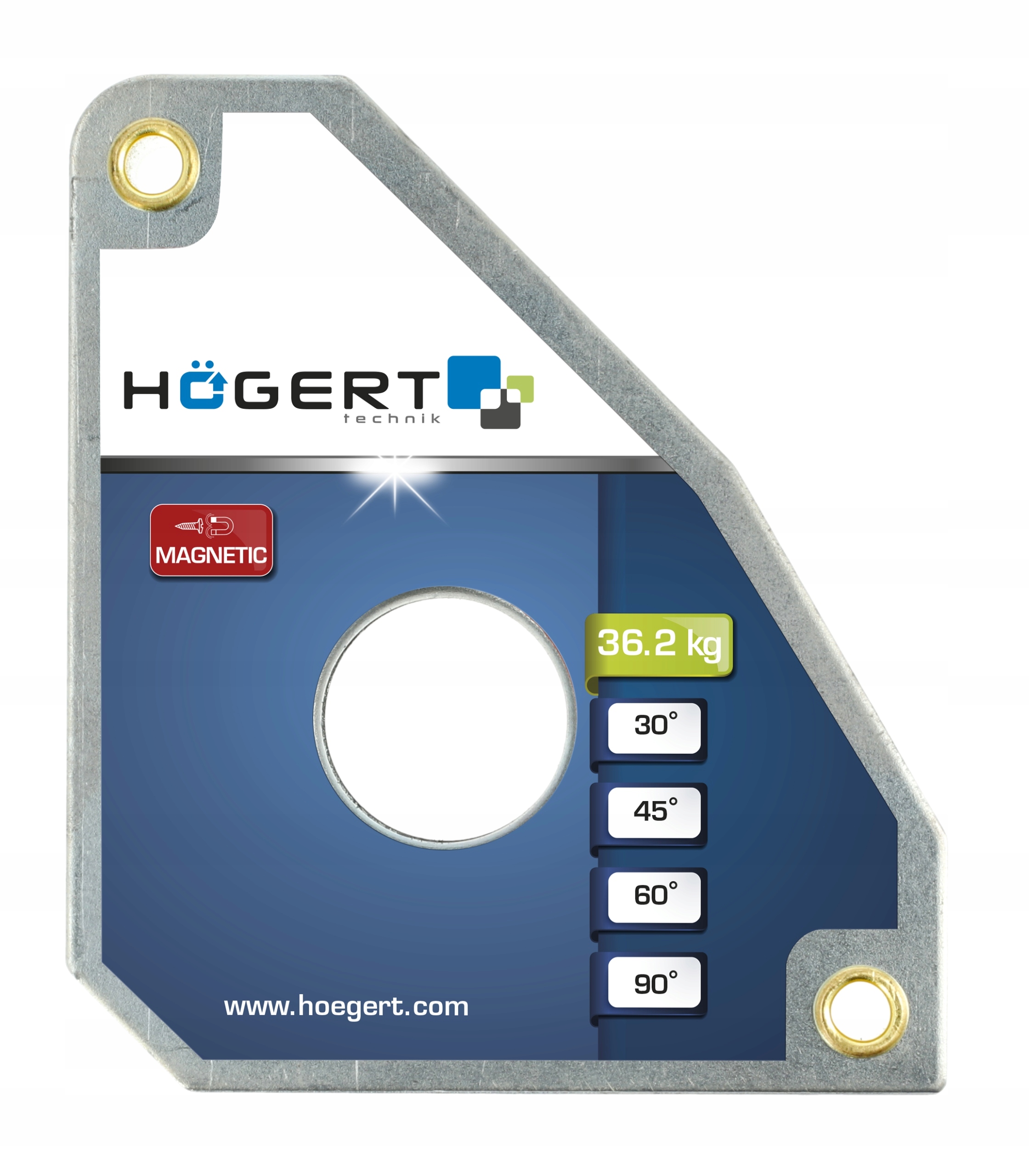 KĄTOWNIK SPAWALNICZY MAGNET. 36,2KG HOGERT HT3B660