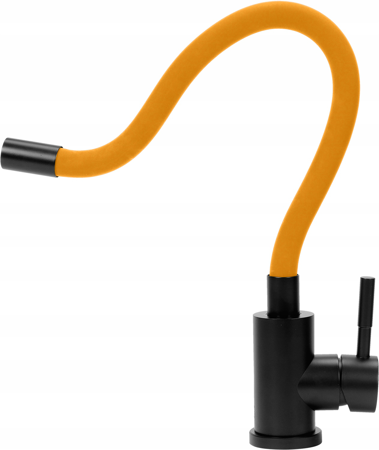 BATERIA ZLEWOZMYWAKOWA ELASTYCZNA 'BLACK FLEXIBLE' POMARAŃCZOWA FALA 75778