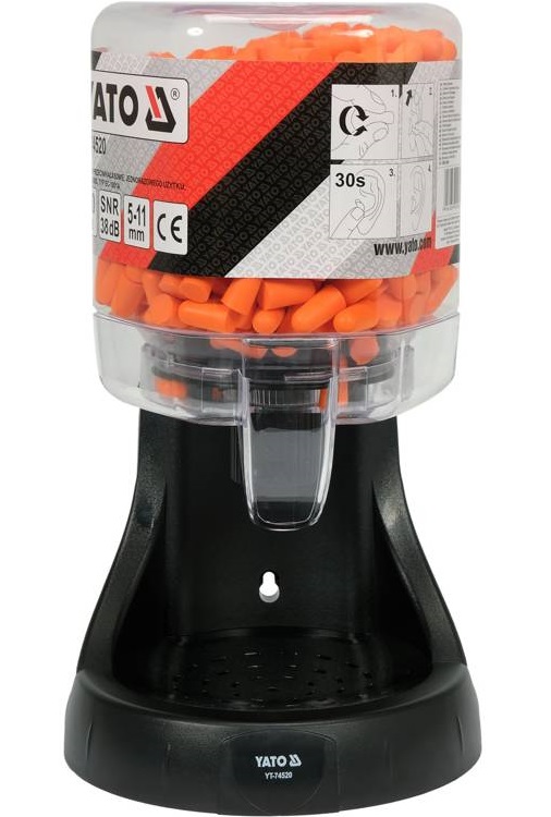YATO DOZOWNIK Z ZATYCZKAMI DO USZU STOPERAMI STOPERY 500SZT 250PAR YT-74520