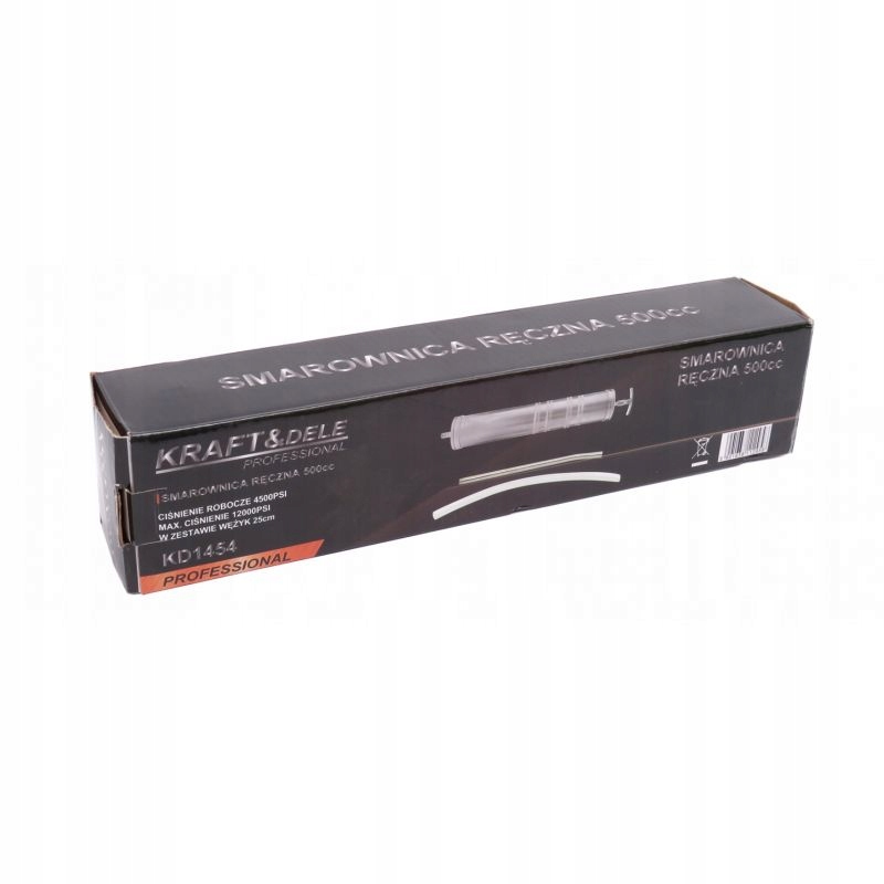 SMAROWNICA RĘCZNA DO OLEJU STRZYKAWKA DO ODSYSANIA 500cc KRAFT&DELE KD1454