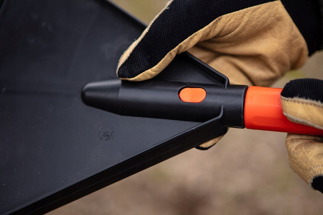 VERTO GRABIE OGRODOWE LIŚCI SIANA CZARNE 480MM PAZURKI BEZ TRZONKA 15G085