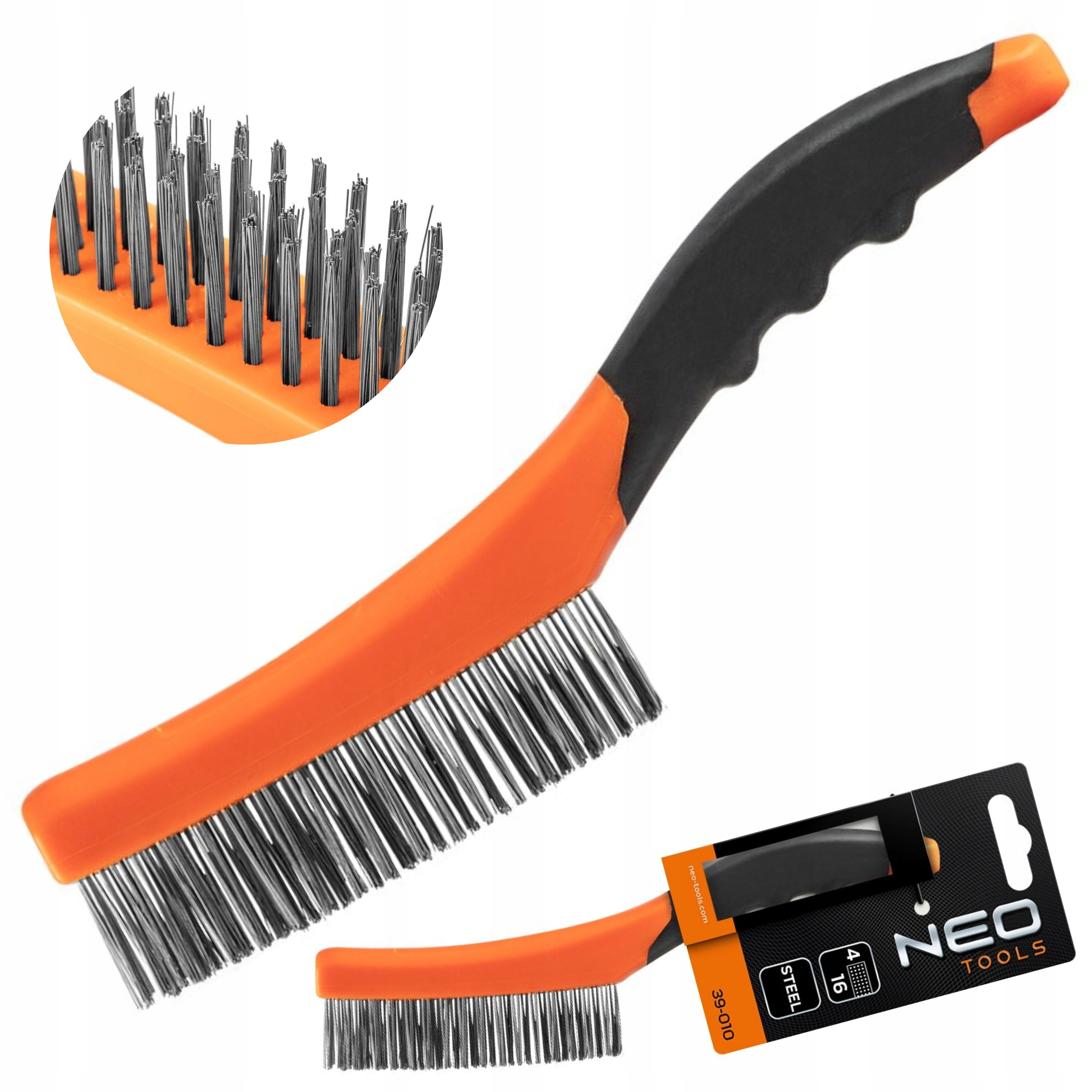 NEO TOOLS SZCZOTKA DRUCIANA STALOWA DO SZOROWANIA RDZY I ZABRUDZEŃ 39-010