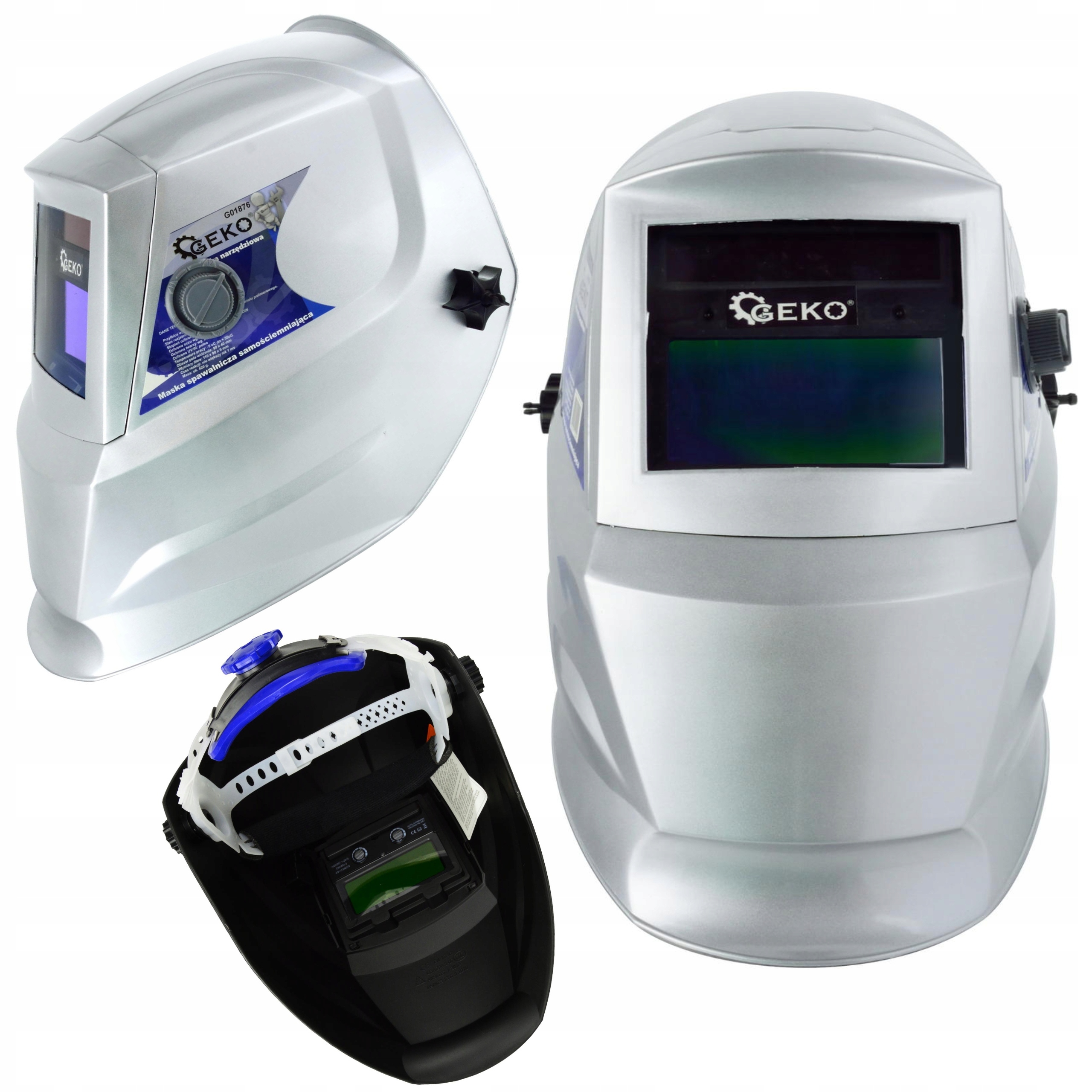 PRZYŁBICA SAMOŚCIEMNIAJĄCA GEKO PROFI GRAY AUTOMAT