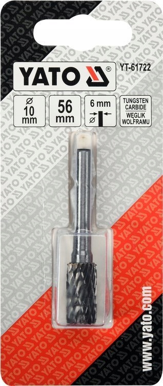 YATO FREZ PILNIK TRZPIENIOWY WALCOWY DO METALU Z WĘGLIKA WOLFRAMU YT-61722