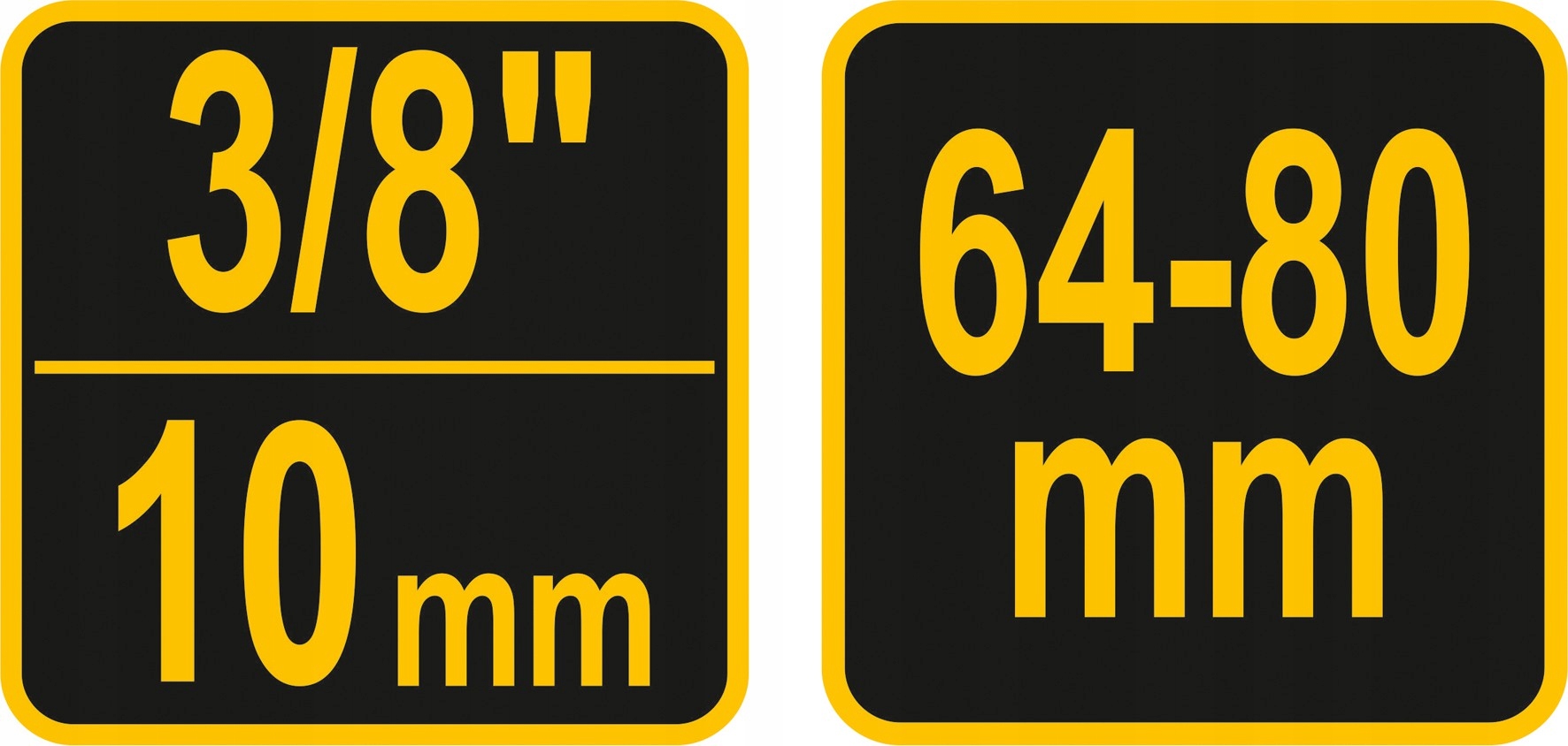 KLUCZ NASTAWNY NASADKA FILTRÓW OLEJU 64-80MM 3/8''