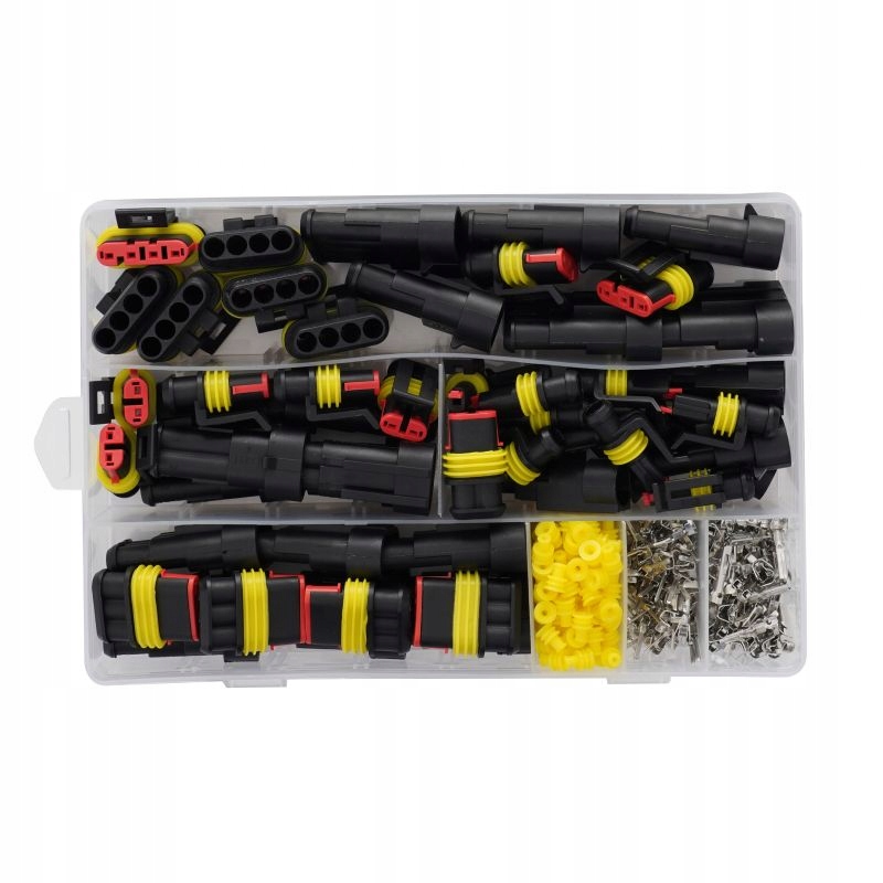 KRAFT&DELE ZESTAW ZŁĄCZEK WTYCZEK KOSTEK HERMETYCZNYCH 352 ELEMENTY KD10480