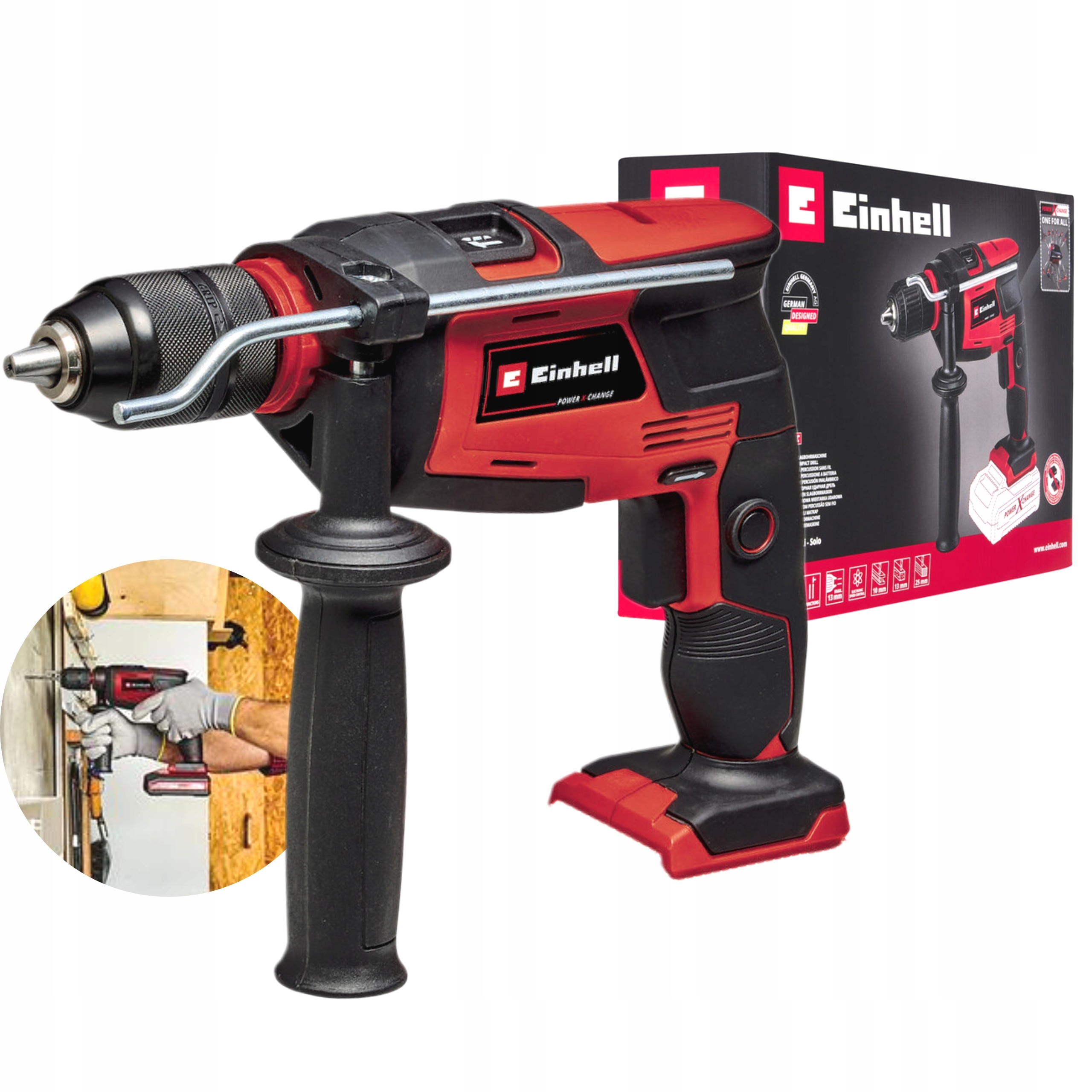 EINHELL WIERTARKA UDAROWA 13mm 1/4" AKUMULATOROWA 18V TC-ID 18 LI Solo