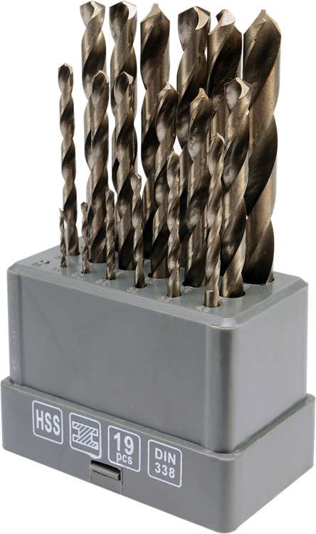 WIERTŁA DO METALU HSS 1-10 MM 19 SZT. 21999 STHOR