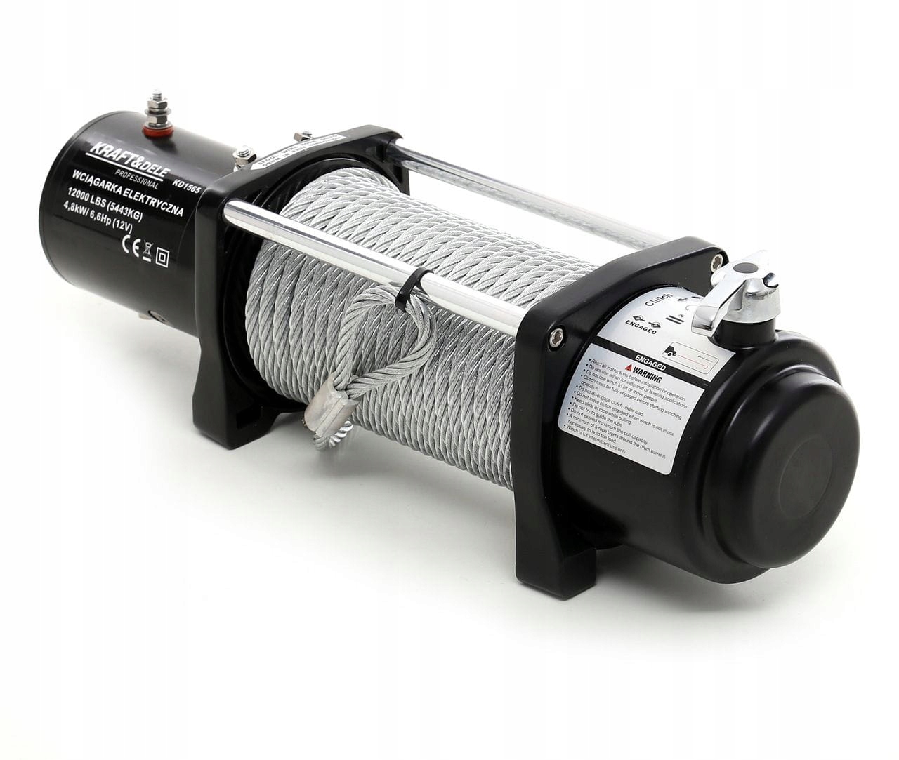 WYCIĄGARKA WCIĄGARKA ELEKTRYCZNA 12V 9500LBS 4300KG 4,3T SAMOCHODOWA KD1564