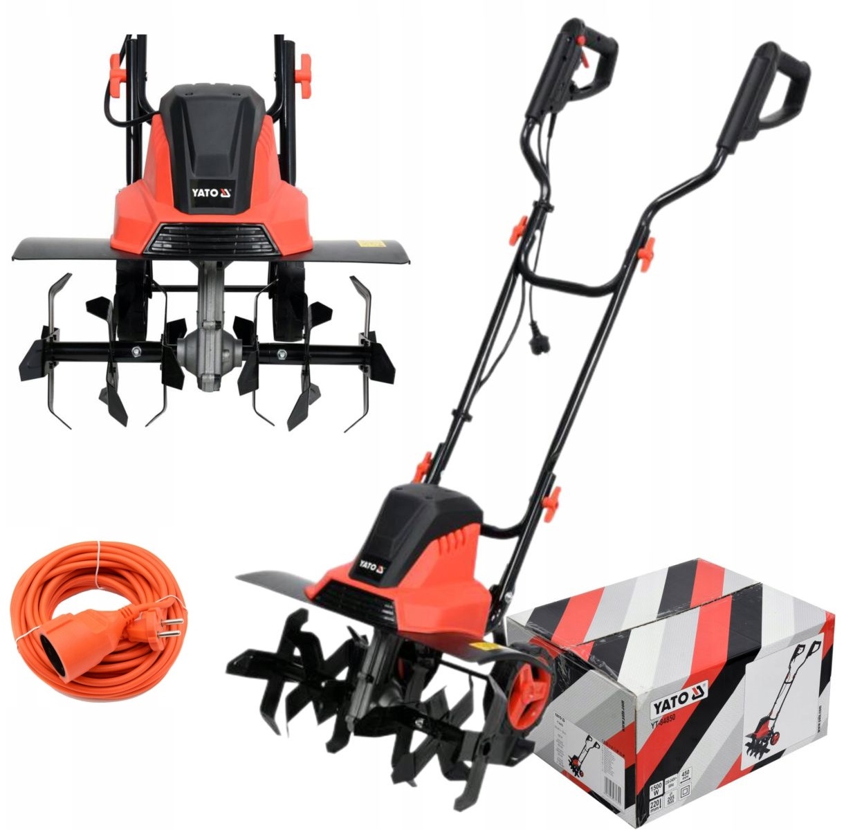 YATO GLEBOGRYZARKA ELEKTRYCZNA KULTYWATOR DO ZIEMI 6 NOŻY 1500W 40CM +P