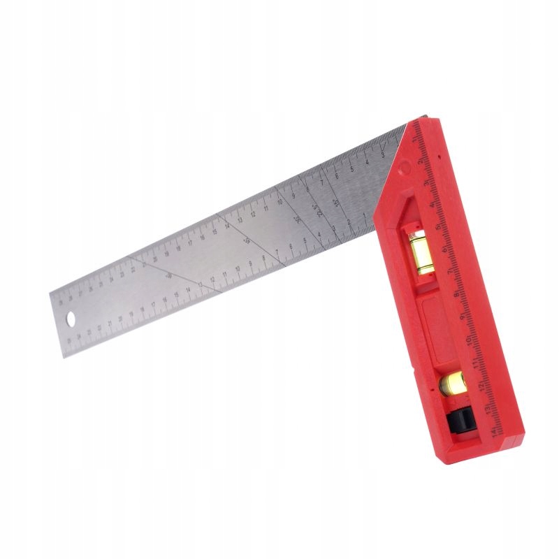 KĄTOWNIK UNIWERSALNY ALUMINIOWY STOLARSKI POZIOMICA 300-603MM POMIAR KĄTÓW
