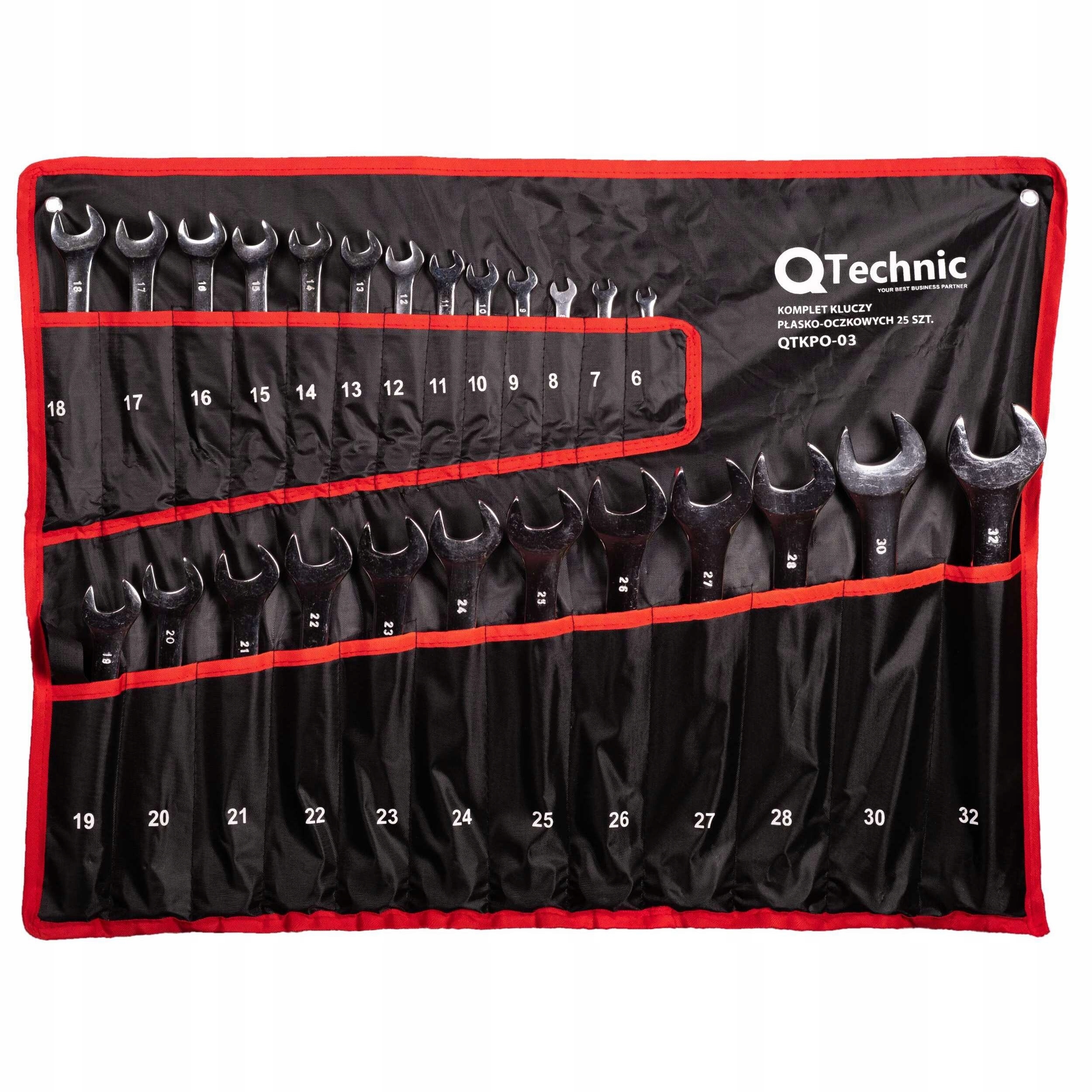 SCHMITH ZESTAW KLUCZY PŁASKO OCZKOWYCH PŁASKIE 6-32mm 25el QTECHNIC PŁACHTA
