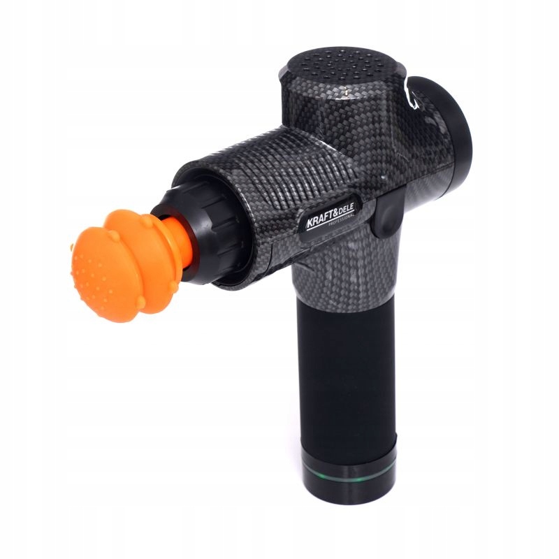 PISTOLET DO MASAŻU MASAŻER MOCNY DO PLECÓW CIAŁA 125W WIBRACYJNY 8 GŁOWIC